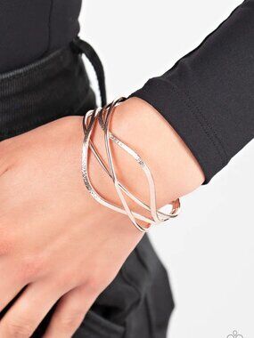 Paparazzi Jewelry Accessories - Fierce Fusion - Rose Gold Bracelet - Vintage